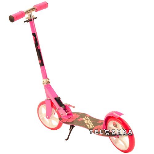 Самокат двухколесный ScooteX Scooter XL 200 розовый