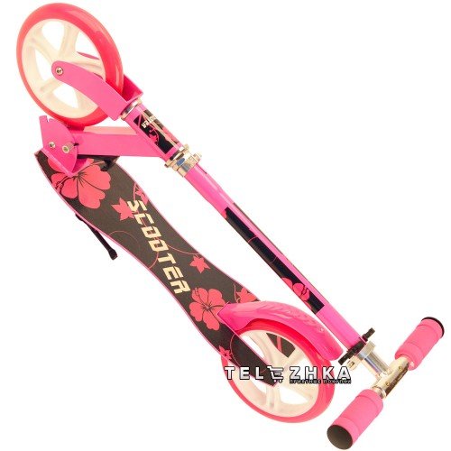 Самокат двухколесный ScooteX Scooter XL 200 розовый