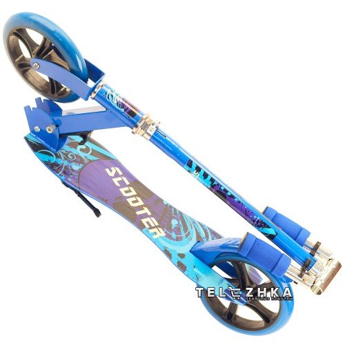 Самокат двухколесный ScooteX Scooter XL 200 синий