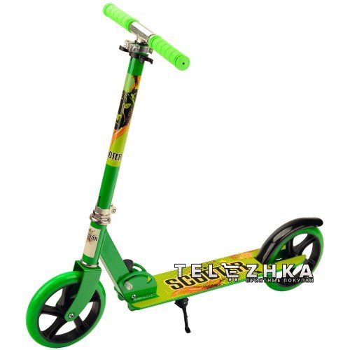 Самокат двухколесный ScooteX Scooter City Rider зеленый