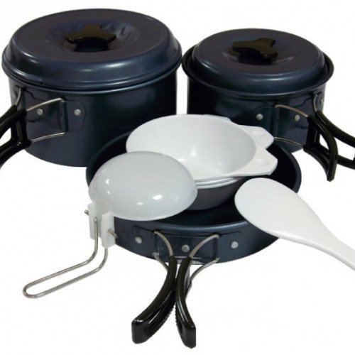 Набор посуды алюминиевый с антипригарным покрытием Tramp TRC-023