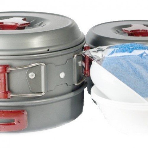Набор посуды из анодированного алюминия Tramp TRC-026