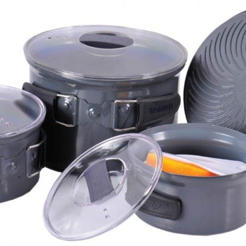 Набор посуды из анодированного алюминия Tramp TRC-034