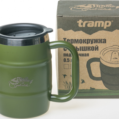 Темокружка подарочная Tramp Cup TRC-100 500 мл Оливковый