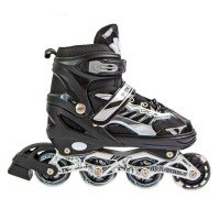 Роликовые коньки раздвижные SkateX Happy Rider 2 34-37 black