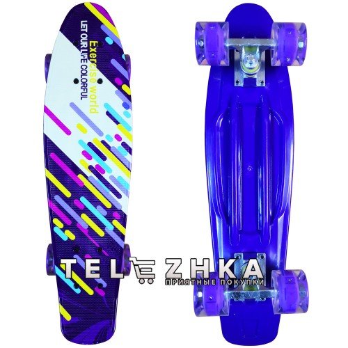 Скейт пенни борд SkateX Penny Delta Sportlife 22"