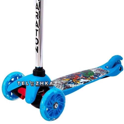 Самокат детский Maraton Mini 2019 Супер Герои Marvel