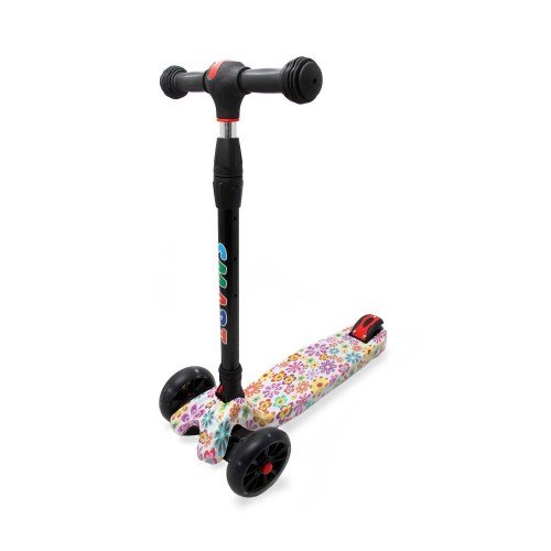 Самокат детский ScooteX Scooter Smart Platinum Flowers