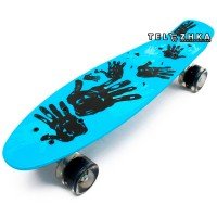 Скейт пенни борд SkateX Penny Beta Hands 22"