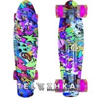 Скейт пенни борд SkateX Penny Pastel Love 22"