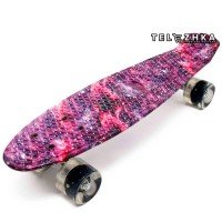Скейт пенни борд SkateX Penny Pastel Space 22"