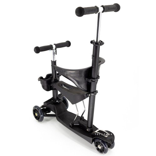 Cамокат детский трехколесный ScooteX MiniKid черный