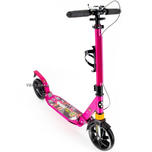 Самокат двухколесный ScooteX Scooter Falcon Brakes USA розовый