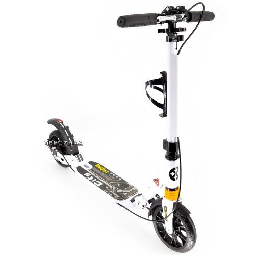 Самокат двухколесный ScooteX Scooter Falcon Disc USA белый