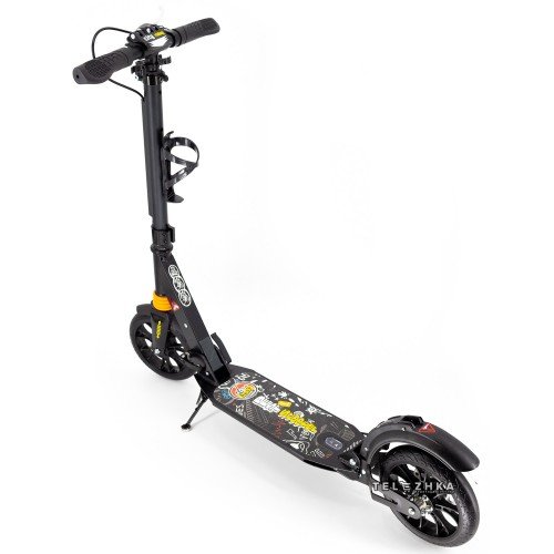 Самокат двухколесный ScooteX Scooter Falcon Disc USA черный