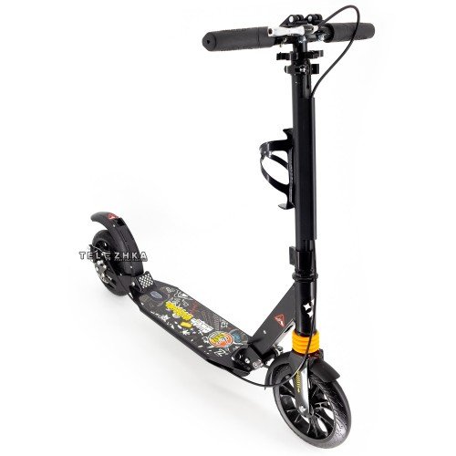 Самокат двухколесный ScooteX Scooter Falcon Disc USA черный