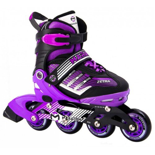 Роликовые коньки раздвижные Maraton Zetra 31-34 фиолетовый