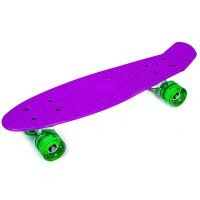 Скейт пенни борд SkateX Penny Classico Led фиолетовый