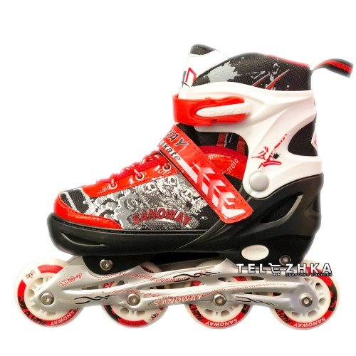 Ролики раздвижные SkateX Lightning 37-40 Красный