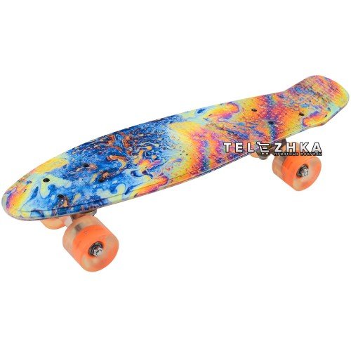 Скейт пенни борд SkateX Penny Trend Aqua 22"