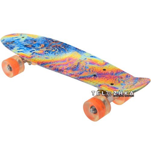 Скейт пенни борд SkateX Penny Trend Aqua 22"