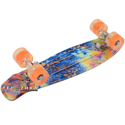 Скейт пенни борд SkateX Penny Trend Aqua 22"