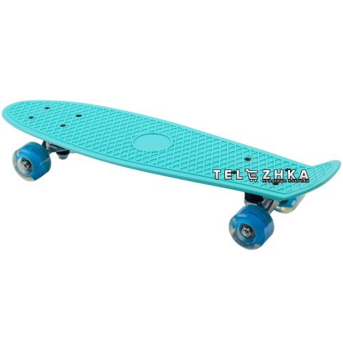 Скейт пенни борд SkateX Penny MixColor бирюзовый 22"