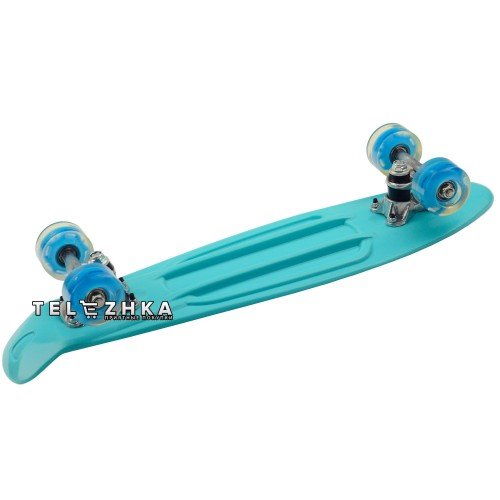 Скейт пенни борд SkateX Penny MixColor бирюзовый 22"
