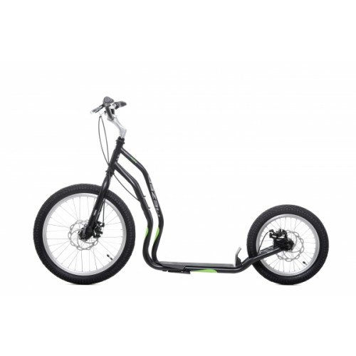 Самокат Yedoo MEZEQ DISC NEW черно-зеленый