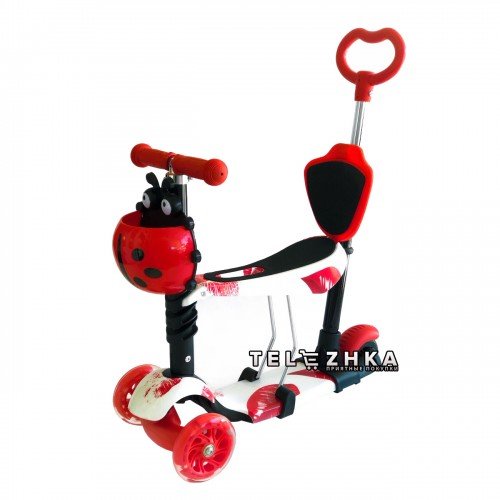 Cамокат детский ScooteX Mix3D 5 in 1 Tender с родительской ручкой и сиденьем