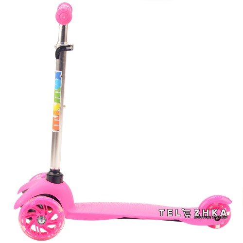 Самокат детский ScooteX Mini Color розовый