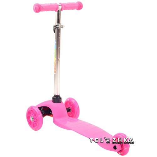 Самокат детский ScooteX Mini Color розовый
