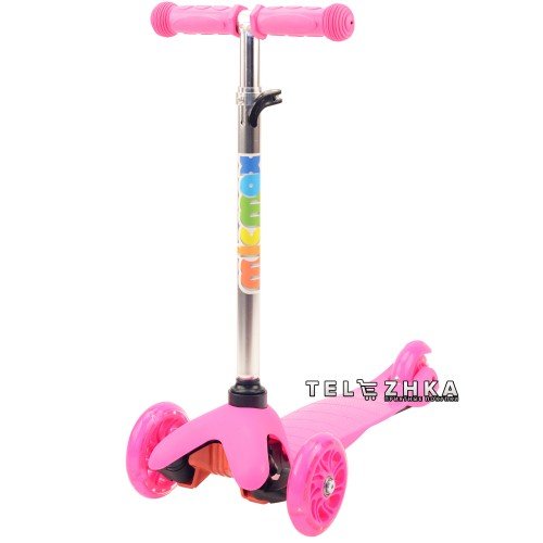 Самокат детский ScooteX Mini Color розовый
