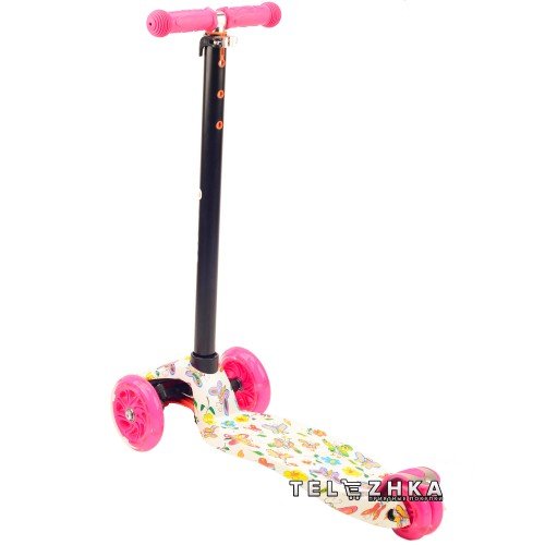 Самокат детский ScooteX Scooter Maxi 3D Print Butterfly