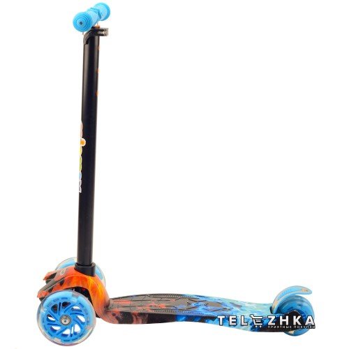 Самокат детский ScooteX Scooter Maxi 3D Print Fire