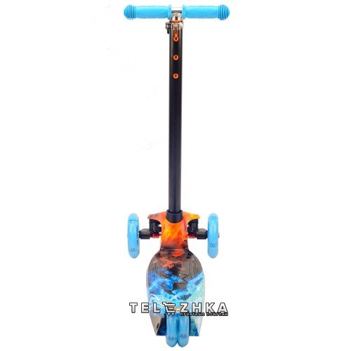 Самокат детский ScooteX Scooter Maxi 3D Print Fire