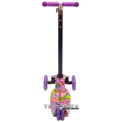 Самокат детский ScooteX Scooter Maxi 3D Print Heart