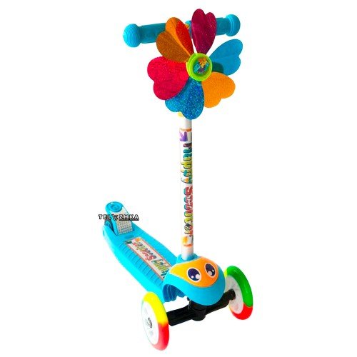 Самокат детский ScooteX Smile голубой