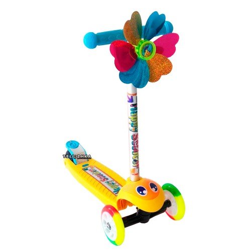 Самокат детский ScooteX Smile желтый