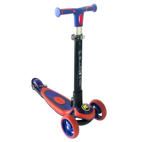 Самокат детский ScooteX Triple красно-синий
