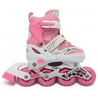 Роликовые коньки раздвижные Maraton Oscar 28-33 Розовые