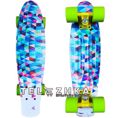 Скейт пенни борд SkateX Penny ModeX Bricks 22"