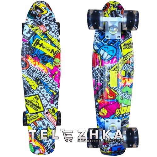 Скейт пенни борд SkateX Penny ModeX Hipe 22"