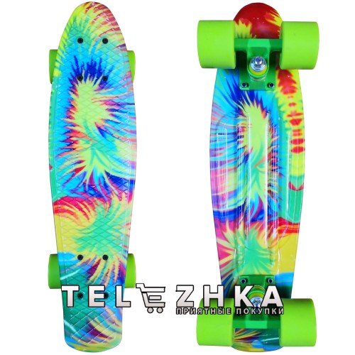 Скейт пенни борд SkateX Penny ModeX Rainbow 22"