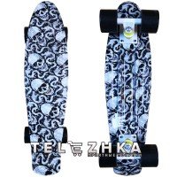 Скейт пенни борд SkateX Penny ModeX Skull 22"