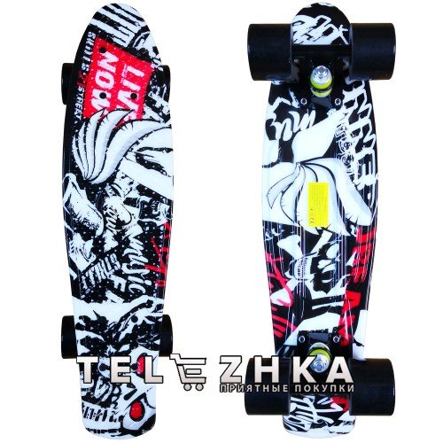 Скейт пенни борд SkateX Penny Sunny Angel 22"