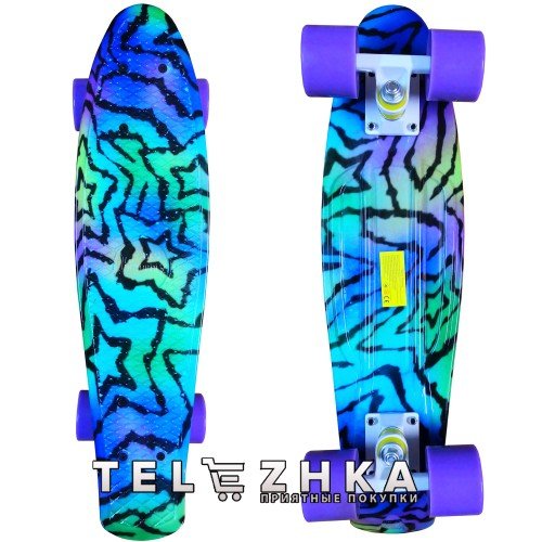 Скейт пенни борд SkateX Penny Sunny Star 22"
