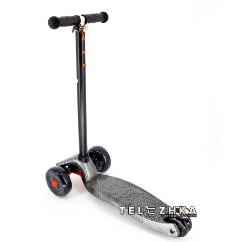 Самокат детский ScooteX Maxi 3D Print Plus Carbon