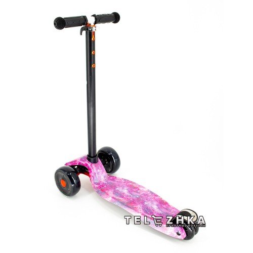 Самокат детский ScooteX Maxi 3D Print Plus Galaxy