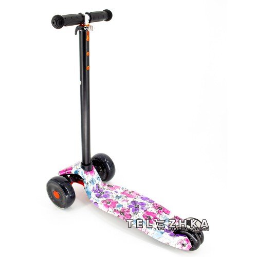 Самокат детский ScooteX Maxi 3D Print Plus Lily